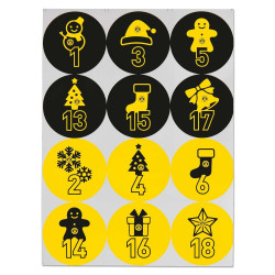 Borussia Dortmund - Adventskalender Bastel-Set - DIY Weihnachtskalender BVB 09