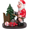 FC Bayern München Gartenzwerg - Weihnachtsmann mit Schlitten - Zwerg garden gnom FCB