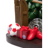 FC Bayern München Gartenzwerg - Weihnachtsmann mit Schlitten - Zwerg garden gnom FCB