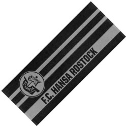 F.C. Hansa Rostock Duschtuch - Black -  70 x 140 cm Strandtuch Badetuch FCH