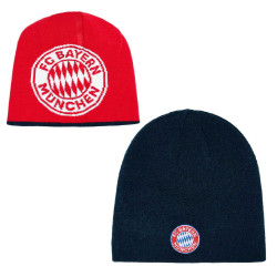 FC Bayern München Wendemütze unisex Wendebeanie Logo Beanie Mütze FCB