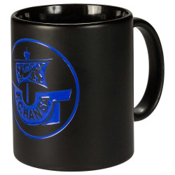 F.C. Hansa Rostock Zaubertasse  - Logo - schwarz Tasse Magic Mug Kaffeetasse