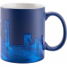 FC Schalke 04 Tasse - Skyline - blau Ton-in-Ton Kaffeebecher S04