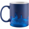 FC Schalke 04 Tasse - Skyline - blau Ton-in-Ton Kaffeebecher S04