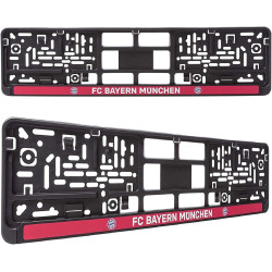 FC Bayern München Kennzeichenverstärker - Classic - 2er Set Nummernschildhalter FCB