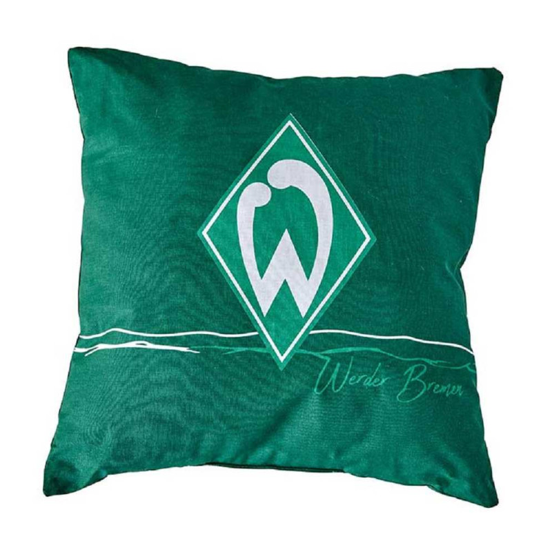SV Werder Bremen Kissen - Raute - grün/weiß Dekokissen Sofakissen