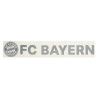 FC Bayern München Heckscheibenaufkleber - Classic - silber XXL Auto Aufkleber Sticker FCB