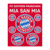 FC Bayern München Aufkleberkarte - Logo - 9er Set Aufkleber Sticker FCB