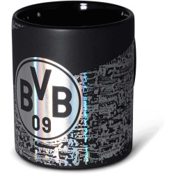 Borussia Dortmund Tasse - Metallic Südtribüne - Kaffeetasse Becher Kaffeepott BVB 09