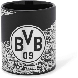 Borussia Dortmund Tasse - Metallic Südtribüne - Kaffeetasse Becher Kaffeepott BVB 09