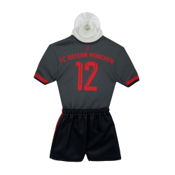 FC Bayern München Autotrikot 2022/23 Schwarz Mini Kit CL Auto Trikot mit Saugnapf FCB