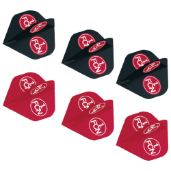 1. FC Nürnberg Dartpfeil-Flights - 6er Set - Dartflights FCN