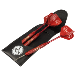 1. FC Nürnberg Steeldarts ROT Dartpfeile mit Etui und Flights Dart Pfeile FCN