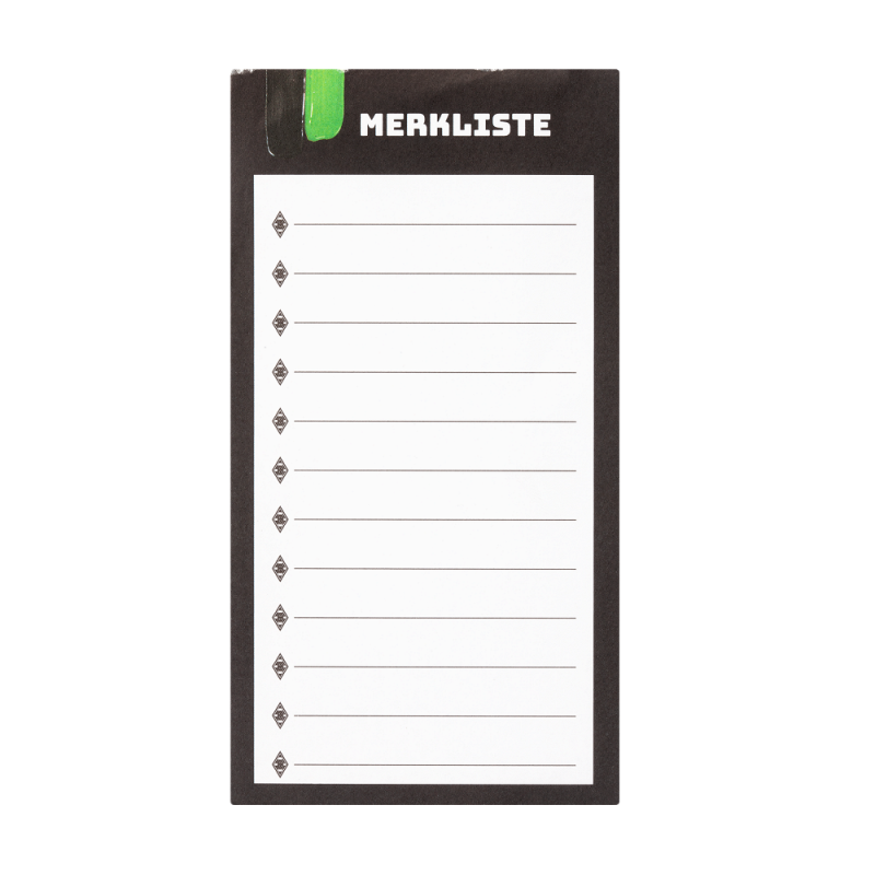 Borussia Mönchengladbach Einkaufsliste magnetisch | Zettelblock | Kühlschrankblock BMG