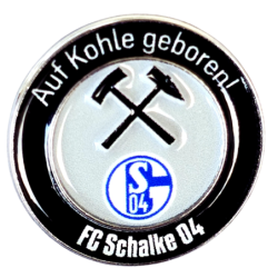 FC Schalke 04 Pin - Auf Kohle geboren - Anstecker S04