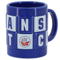 F.C. Hansa Rostock Tasse - Relief - blau Kaffeetasse Prägung Becher Pott FCH