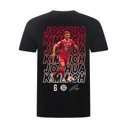 FC Bayern München T-Shirt Schriftzüge - Joshua Kimmich - schwarz Shirt FCB - diverse Größen