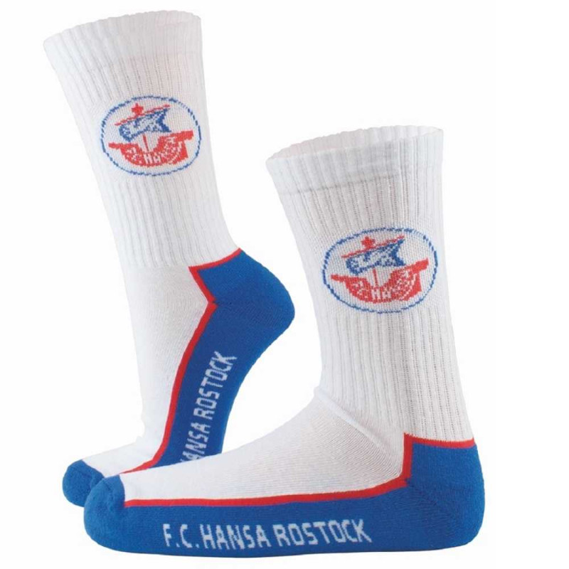 F.C. Hansa Rostock Sportsocken - Gr. 35-38 blau-weiss - Socken 2er Set FCH