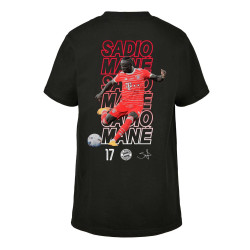 FC Bayern München Kinder T-Shirt Schriftzüge - Sadio Mané - schwarz kids Shirt FCB - diverse Größen