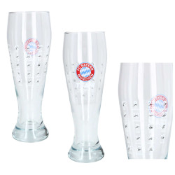 FC Bayern München Weißbierglas 2er Set aus Signature 2021/22 & Signature 2025/26 | Unterschriftenglas | Bierglas | FCB
