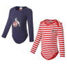1. FC Köln Baby Body 2er Set - Bödingerstr. - langarm Babybody | Gr. 62/68 oder 74/80 wählbar