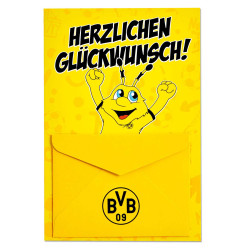 Borussia Dortmund Geldscheinkarte Emma - Herzlichen Glückwunsch! - Karte BVB 09