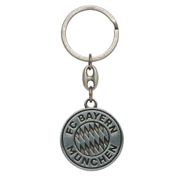 FC Bayern München Schlüsselanhänger - Logo silber - Anhänger FCB