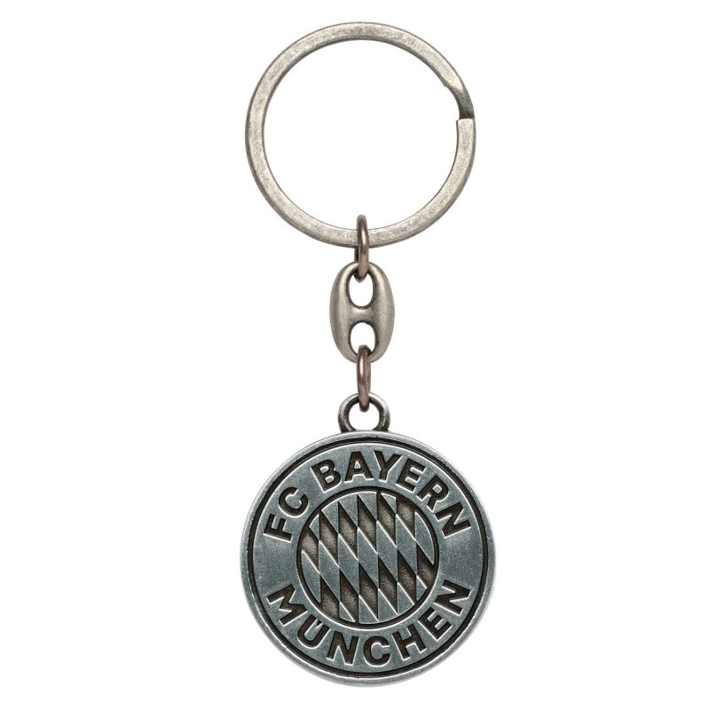 FC Bayern München Schlüsselanhänger - Logo silber - Anhänger FCB