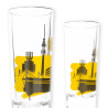 Borussia Dortmund Schnapsglas - Skyline - 2er-Set Glas BVB 09