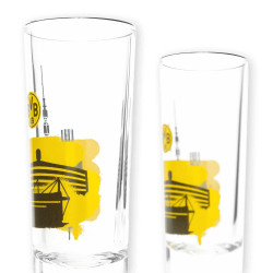 Borussia Dortmund Schnapsglas - Skyline - 2er-Set Glas BVB 09