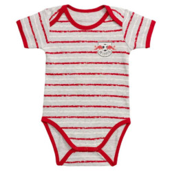 RB Leipzig Baby Body mit Streifen Kurzarm Bodie RBL