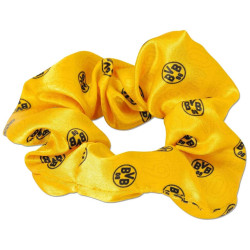 Borussia Dortmund Haargummi 2er Set gelbgold / schwarzgrau Haar Scrunchies Haarband BVB 09