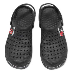 1. FC Köln Gartensandale mit Riemen schwarz Classic Clogs mit Logo