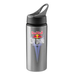 Red Bull Cliff Diving Trinkflasche - Splash - silbern Flasche 0.6 l Bottle RCD