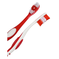 FC Bayern München Zahnbürste 2er Set medium rot-weiß toothbrush FCB