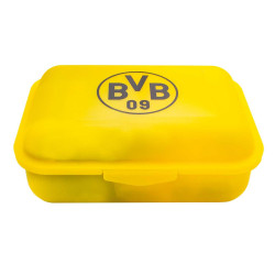 Borussia Dortmund Brotdose gefüllt mit Süßigkeiten, Sticker & 5 Autogrammkarten BVB 09