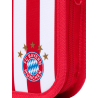 FC Bayern München Federmappe - Streifen - rot-weiß Federtasche Schüleretui gefüllt Etui FCB