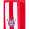 FC Bayern München Doppeletui - Streifen - gefüllt Federmappe rot-weiß FCB