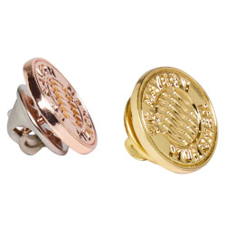 FC Bayern München Logo Pin 2er Set Gold & Rosegold Damen Anstecker Emblem Button FCB
