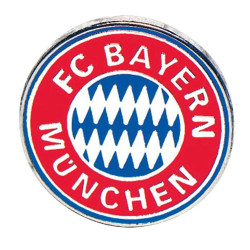 FC Bayern München Logo Pin 2er Set Silber / Farbig Anstecker Emblem Button FCB