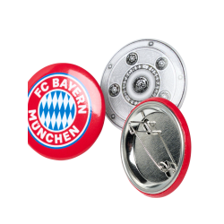 FC Bayern München Button 3er Set - Logo + Meisterschale + Mia San Mia - Anstecker Pin FCB