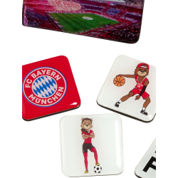 FC Bayern München Magnet-Set 9 teilig Magnet Set Kühlschrankmagnet FCB