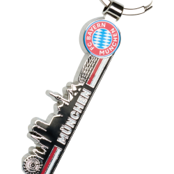 FC Bayern München Schlüsselanhänger - Skyline -  Anhänger Keychains FCB