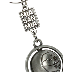 FC Bayern München Schlüsselanhänger - 3D Ball - Anhänger Metall Keychain FCB