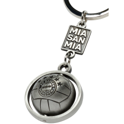 FC Bayern München Schlüsselanhänger - 3D Ball - Anhänger Metall Keychain FCB