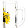 Borussia Dortmund Bierkrug - Skyline - Bierseidel 0.5 l Bierglas Glas BVB 09