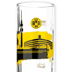 Borussia Dortmund Bierkrug - Skyline - Bierseidel 0.5 l Bierglas Glas BVB 09