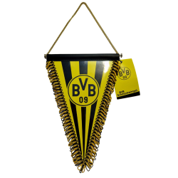 Borussia Dortmund Wimpel gestreift 28 cm Banner Schmuckwimpel - Plus Aufkleber BVB 09