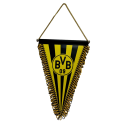 Borussia Dortmund Wimpel gestreift 28 cm Banner Schmuckwimpel - Plus Aufkleber BVB 09