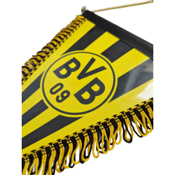 Borussia Dortmund Wimpel gestreift 28 cm Banner Schmuckwimpel - Plus Aufkleber BVB 09